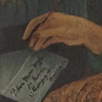 Autoritratto scrivendo una lettera a Mario